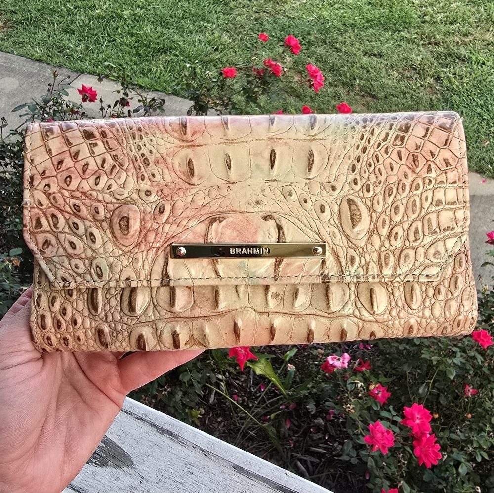 Brahmin Sandstone Soft Checkbook